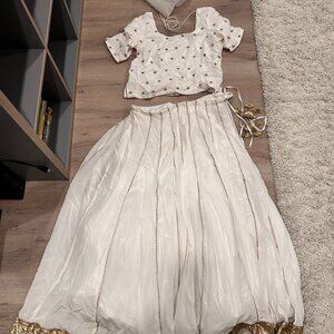 White Lengha - Custom Made - Worn Once - Size 12